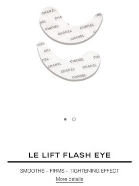 CHANEL Revitalizing Eye patches with serum